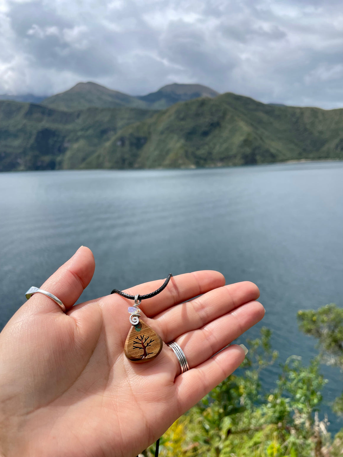 Moonstone Tree of Life Pendant