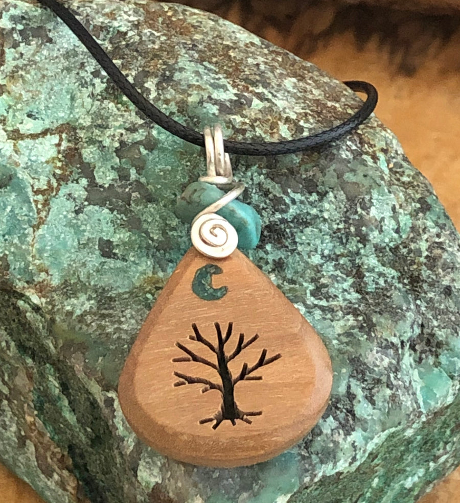 TREE OF LIFE TURQUOISE  PENDANT